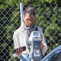 Zoe Saldana seen arriving at an office building in Beverly Hills | Picture 96747